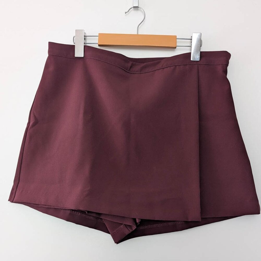 H&M Maroon Burgundy Skort